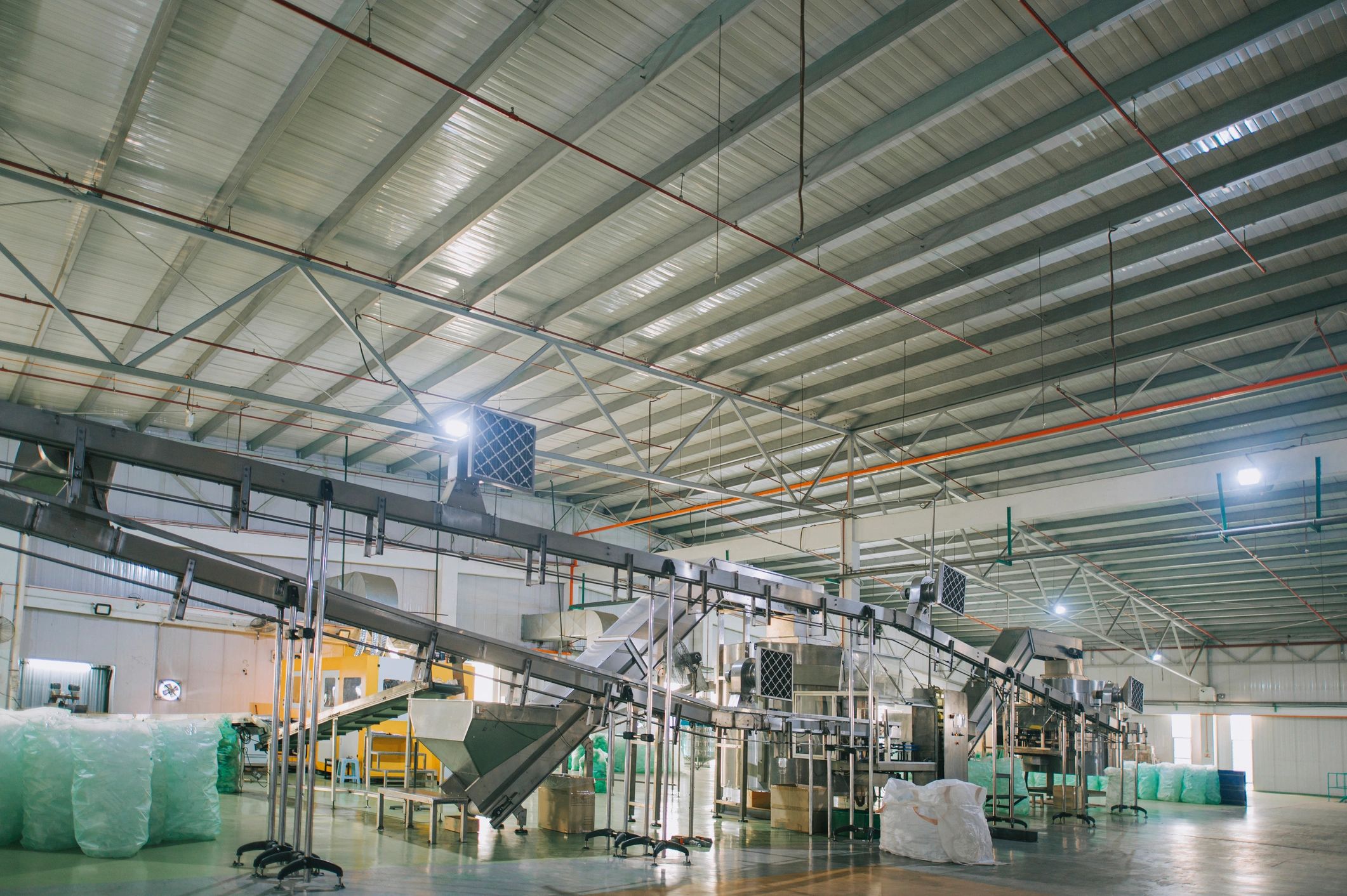 Industrial water processing equipment representing purification operations